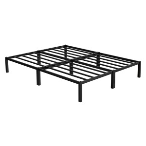 ML-Design Metallbett 160x200 cm Stahlrahmen mit Lattenrost Schwarz Bettgestell