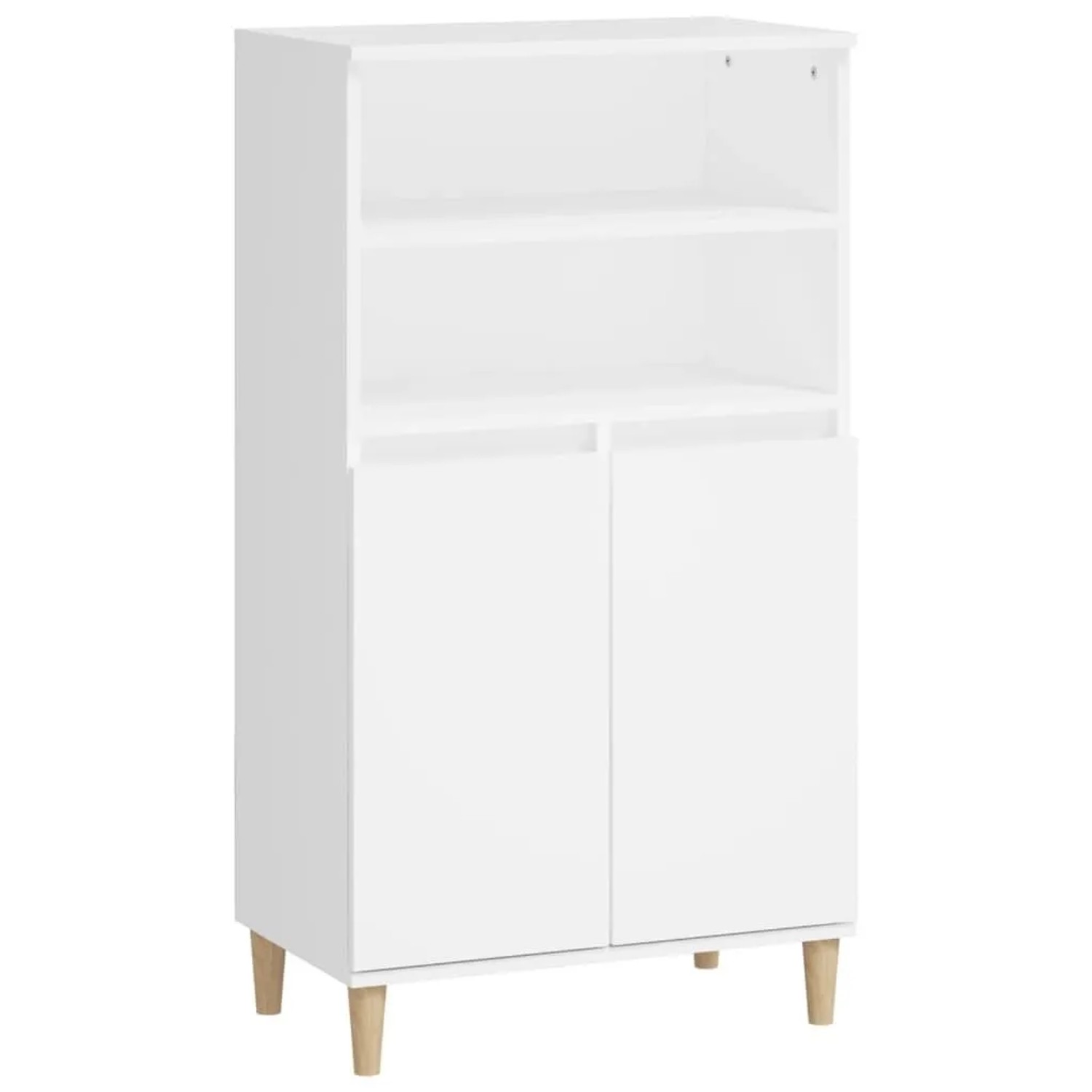 vidaXL Highboard Weiß 60x36x110 cm Holzwerkstoff 821220