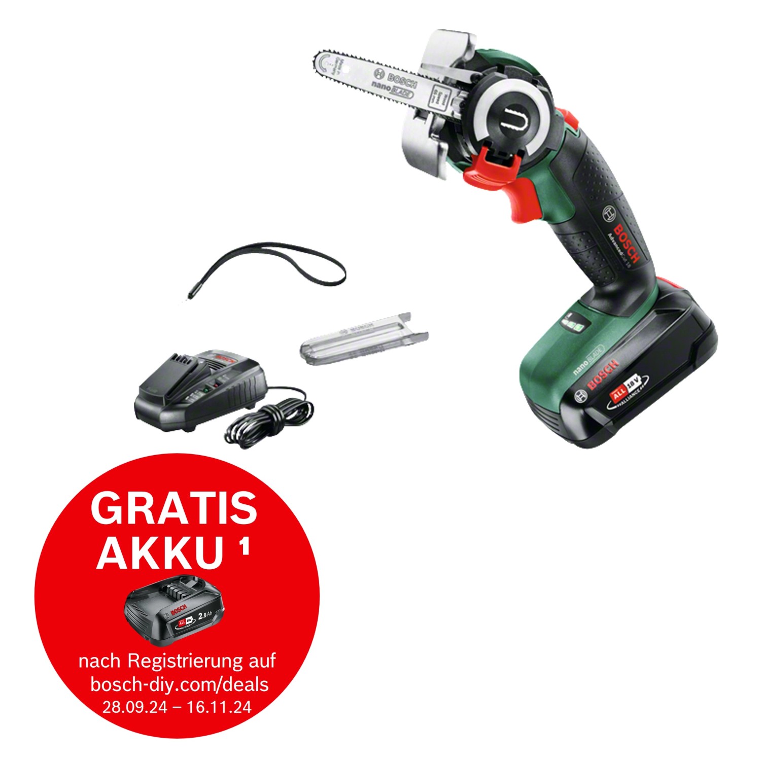 Bosch Akku-Säge NanoBlade AdvancedCut 18 inkl. Akku