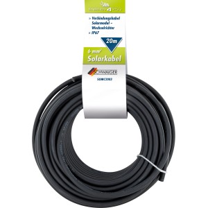 Schwaiger Solarmodul-Anschlusskabel SOMC2003, 20m, für Balkonkraftwerke.