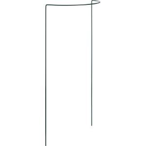 Halbrunde, grüne Strauchstütze (70 cm) zur Unterstützung von Pflanzen im Garten.