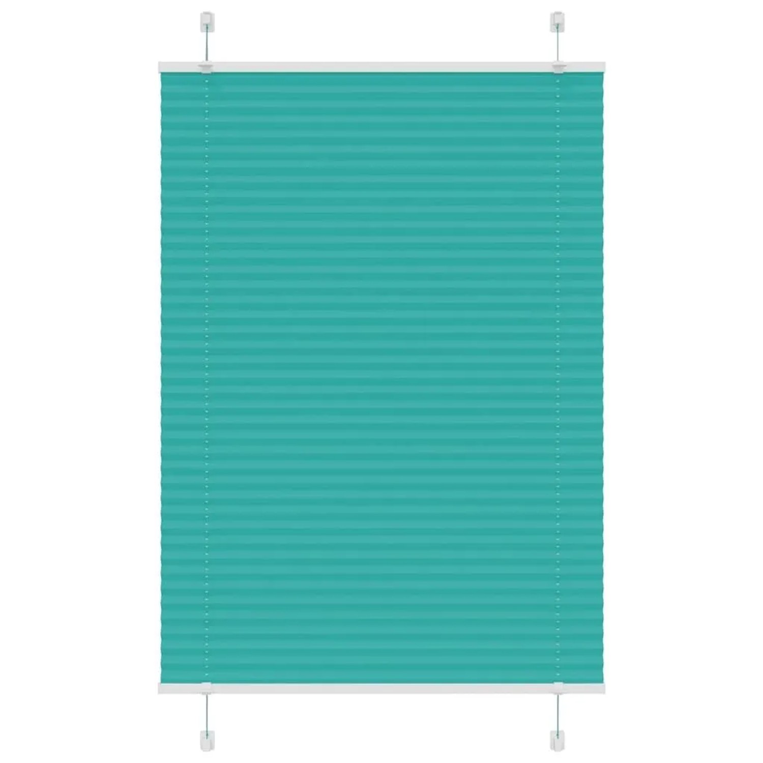 vidaXL Plissee Petrolgrün 90x100 cm Stoffbreite 89,4 cm Polyester 4015379 günstig online kaufen