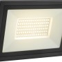 Schwarzer LED-Außenstrahler FL 35W aus Aluminium für Garten, Terrasse und Einfahrt.