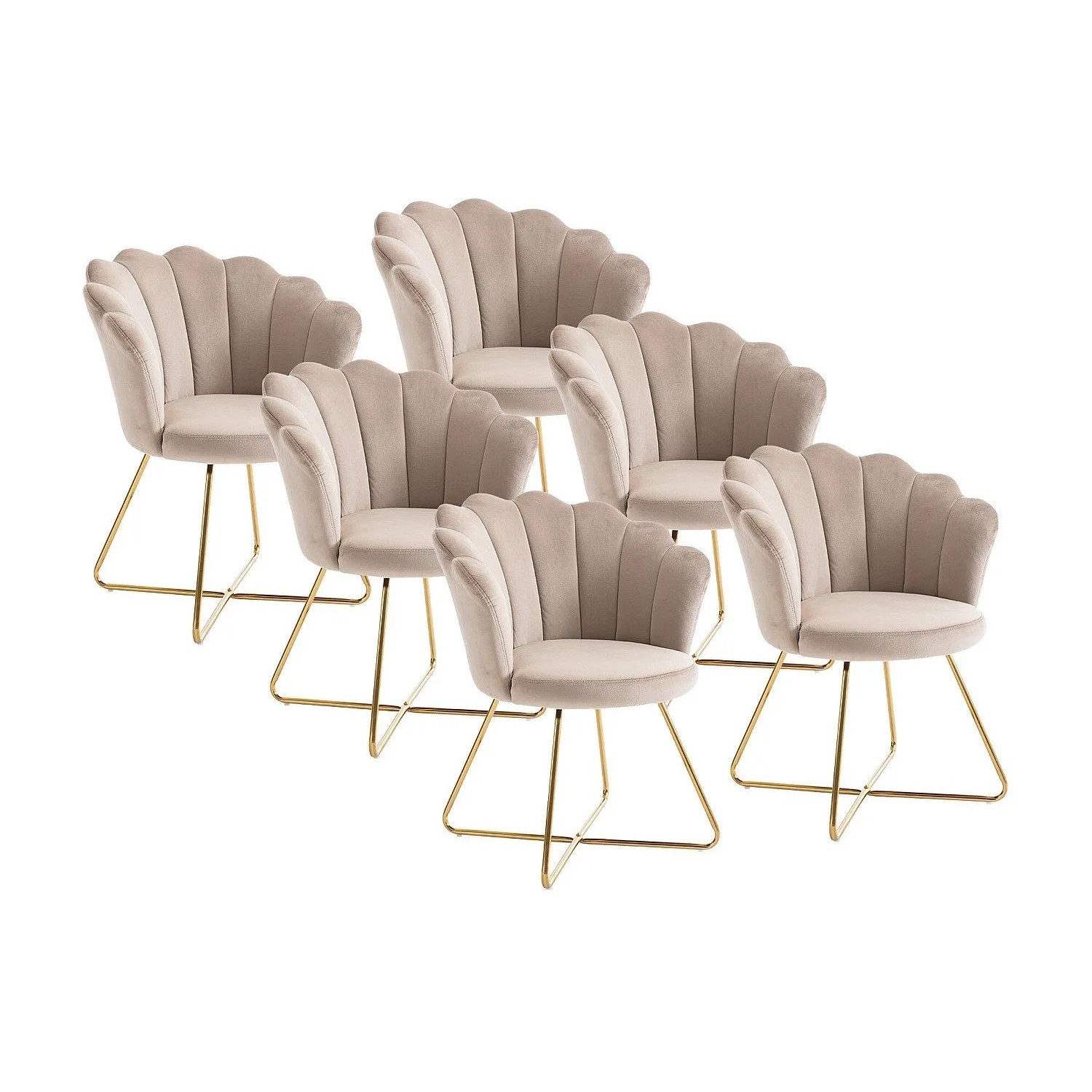 Vente-unique Stuhl Fiori Beige 69 cm