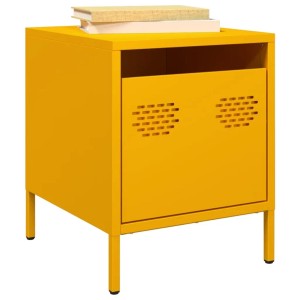 vidaXL Nachttische 2 Stk, Senfgelb 35x39x43,5 cm Stahl 851251