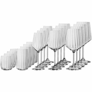 Spiegelau Lifestyle Gläser-Set, 20-teilig: Wein-, Champagner-, Longdrink- und Wassergläser aus Kristallglas.
