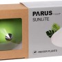 Verpackung der grünen Parus by Venso LED-Pflanzenlampe Sunlite 7W für Pflanzenanzucht.