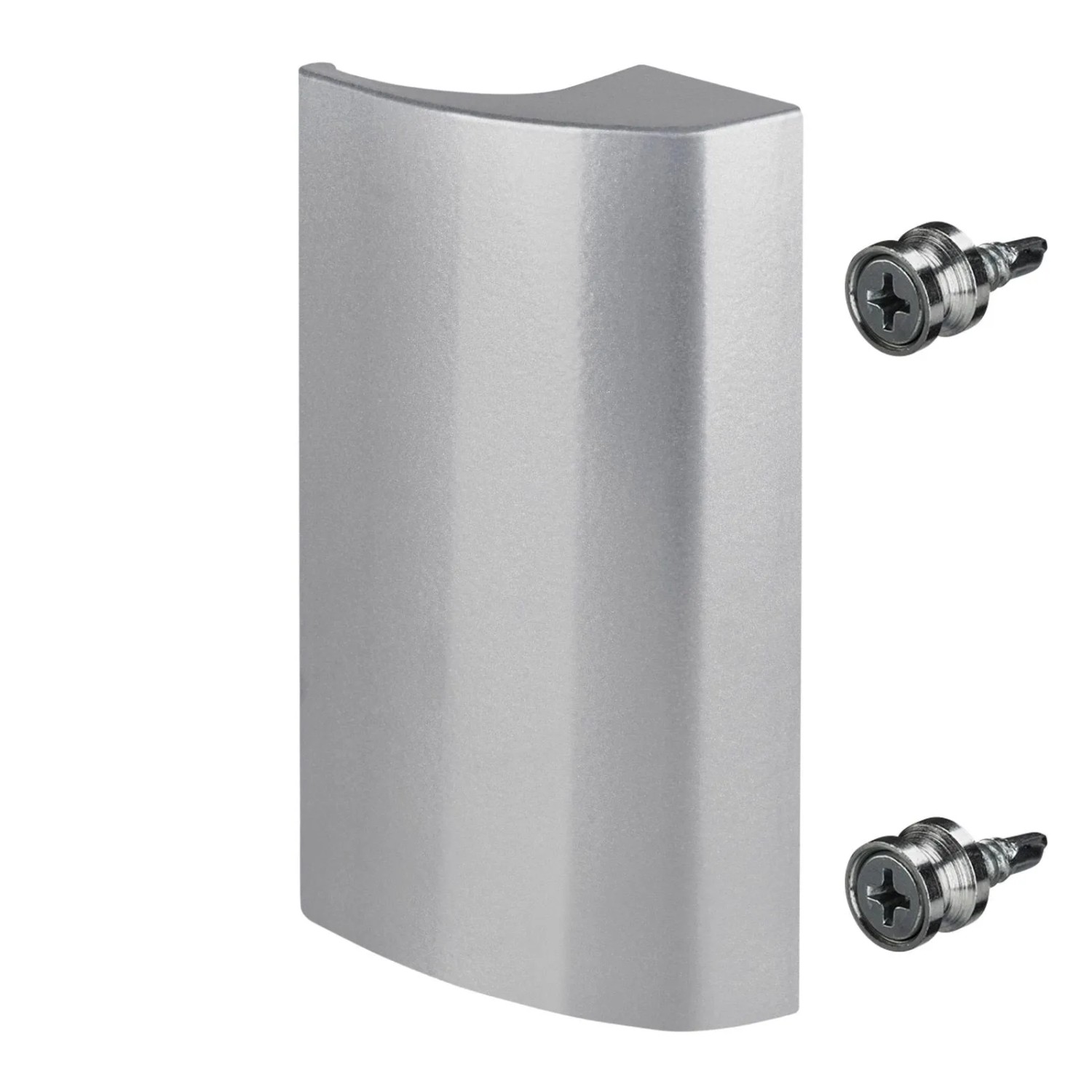 SOTECH Balkontürgriff SEJA II Silbergrau Eloxiert 85 x 40 x 20 mm BA 48 mm Aluminium Verdeckte Verschraubung