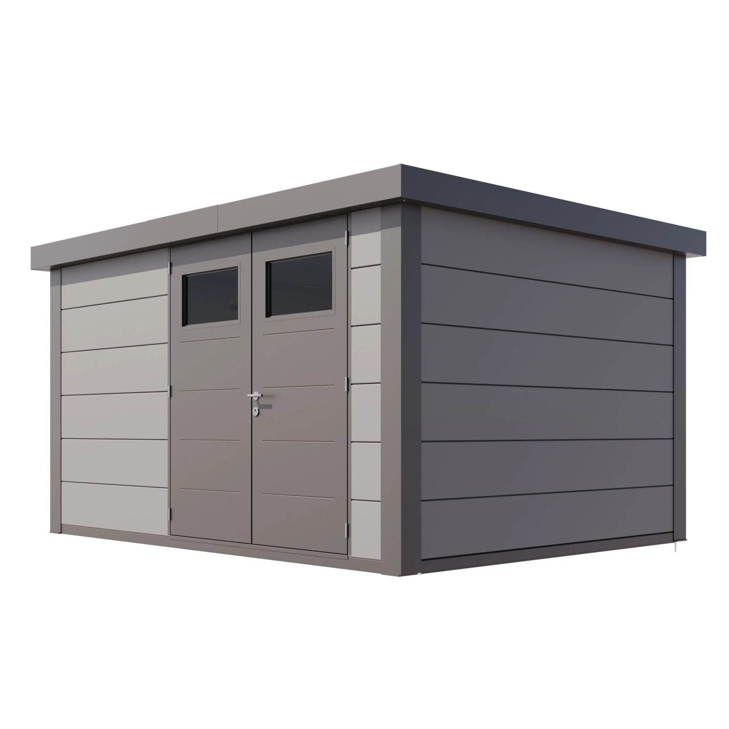 Gerätehaus Classico 3930 Hellgrau 388 cm x 298 cm günstig online kaufen