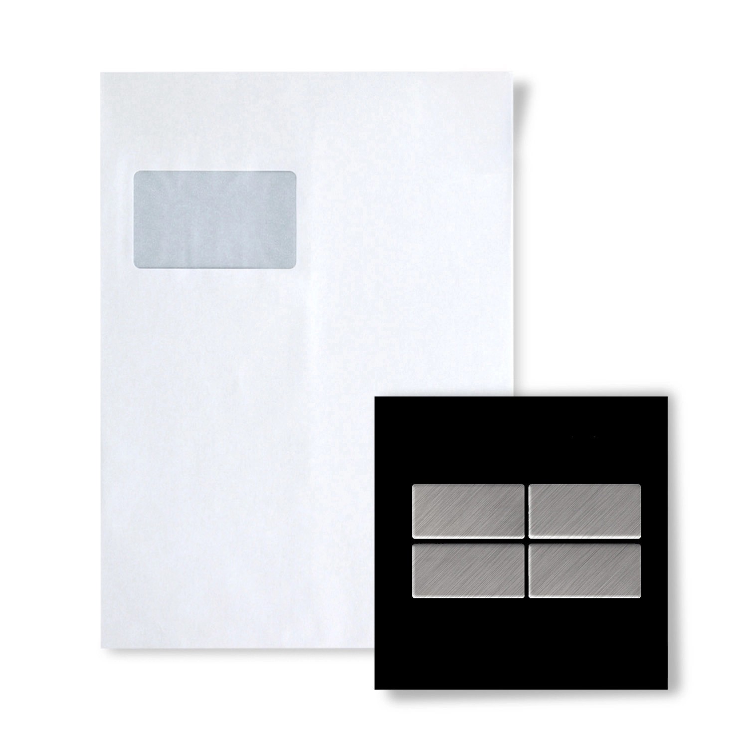 ALLOY Mosaik MUSTER S-Bauhaus-S-S-B Bauhaus Edelstahl Gebürstet günstig online kaufen