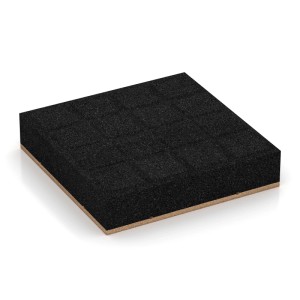 WARCO Fallschutzplatte, sandbeige, 50x50x11 cm, für Spielplatz und Garten.
