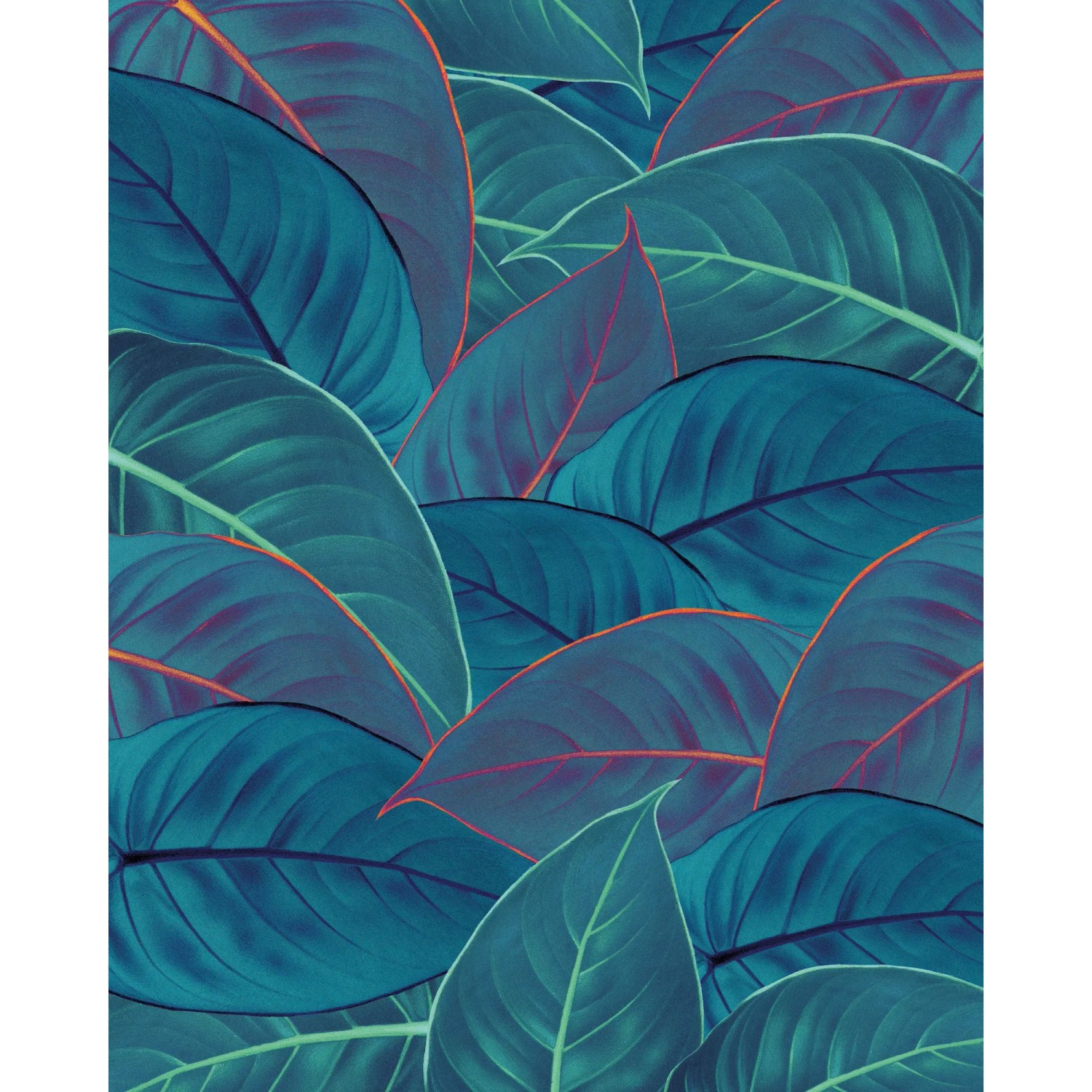 Komar Vliestapete Pure Foliage, glatt, naturalistisch