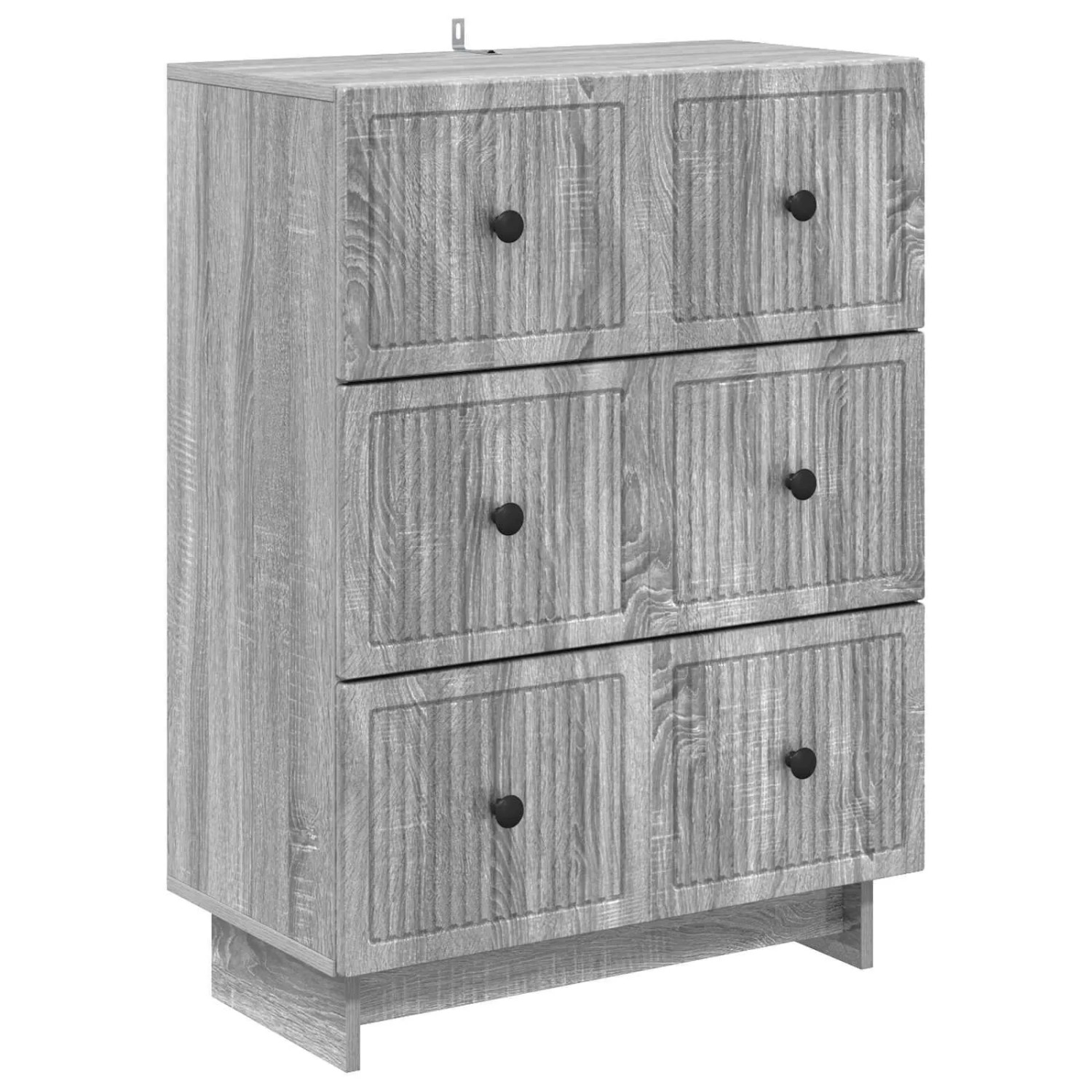 vidaXL Schubladenschrank Graues Sonoma 66 x 34,5 x 90 cm Holzwerkstoff 893921