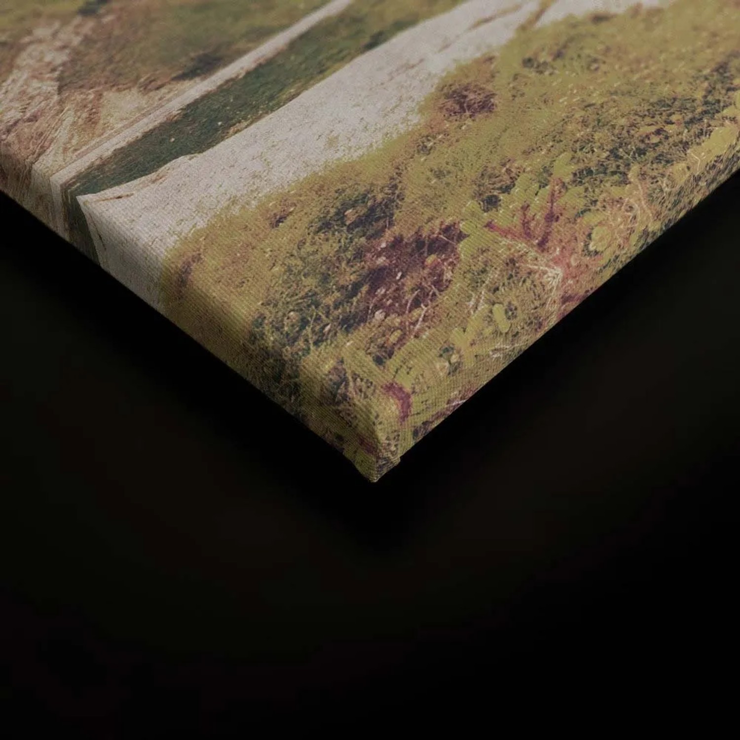 Detailansicht: Bricoflor Leinwandbild mit Dolomiten Alpen Berglandschaft, Wanddeko für Wohnzimmer.