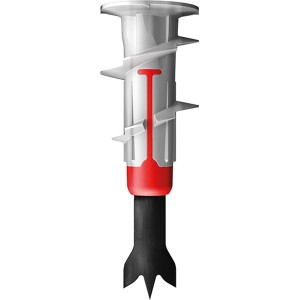 Fischer Duoblade Gipskartondübel mit Schraube, 20er Set. Dübel für einfache Montage in Gipskarton.