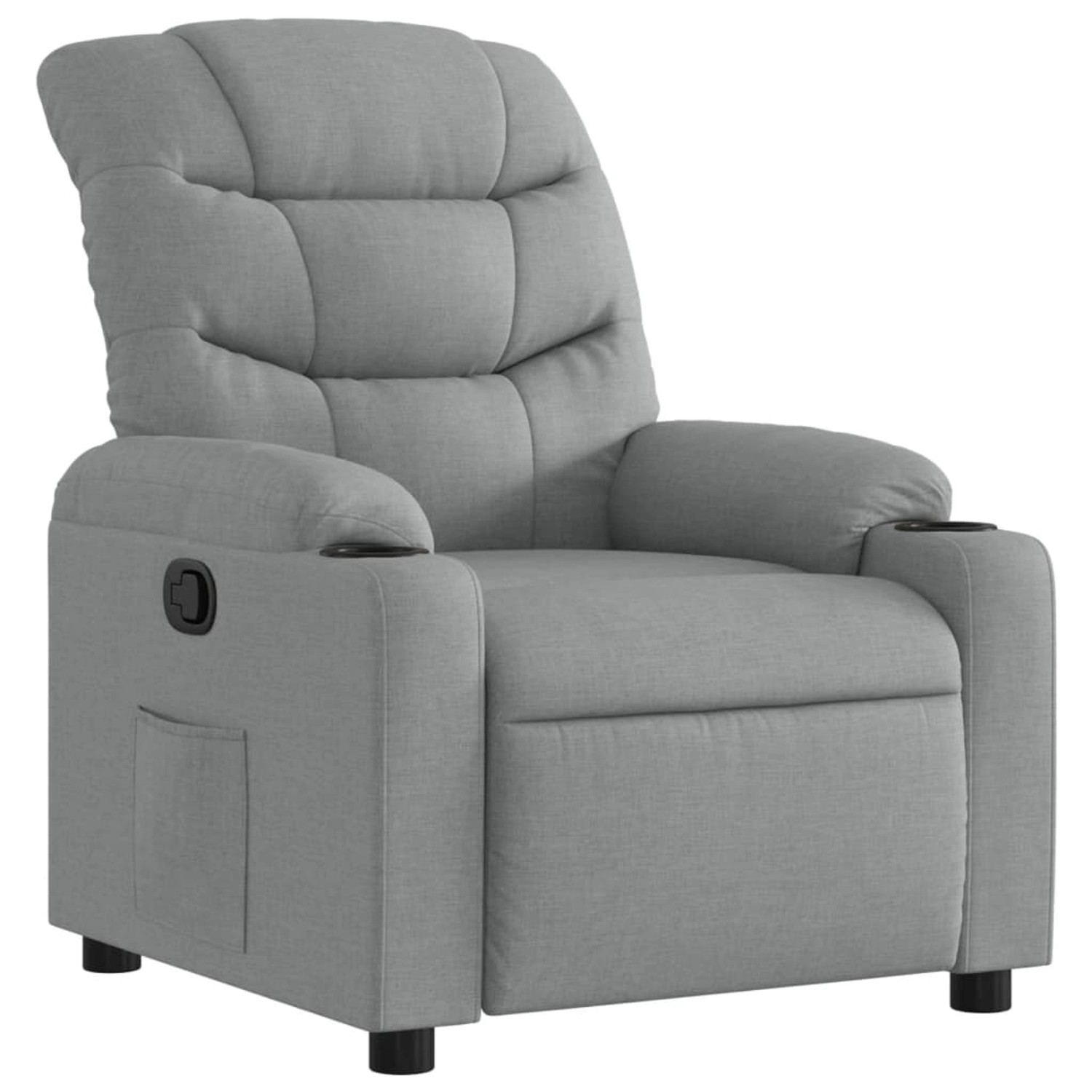 vidaXL Relaxsessel Hellgrau Stoff 374147
