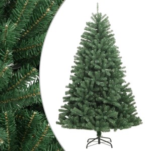 Grüner, klappbarer, künstlicher furnicato Weihnachtsbaum mit Ständer, 120 cm hoch.