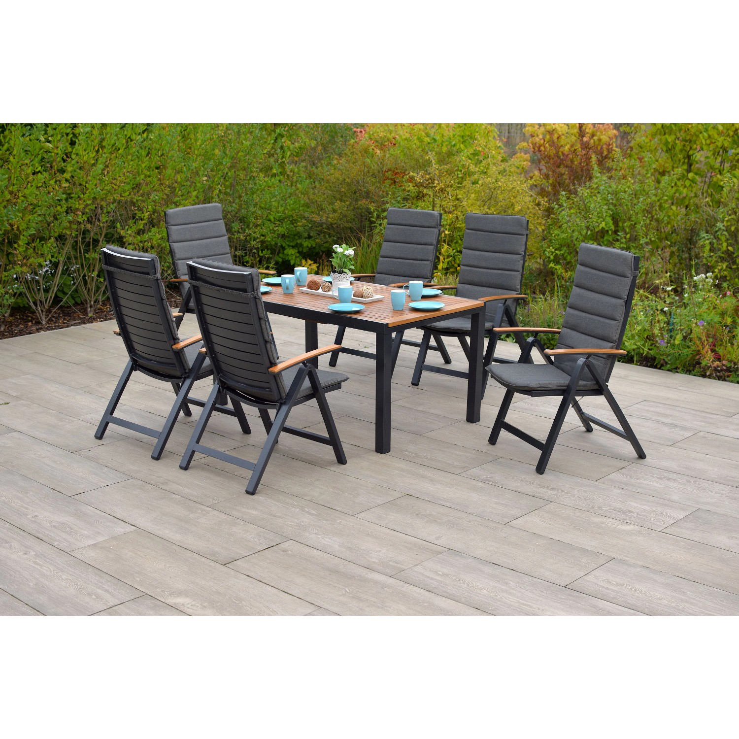 Merxx Gartenmöbel-Set Astros 13-teilig 150/200 cm x 90 cm günstig online kaufen