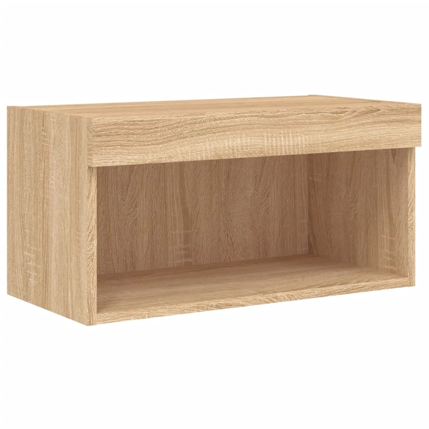 VidaXL TV-Schrank mit LED-Leuchten Sonoma-Eiche 60x30x30 cm günstig online kaufen