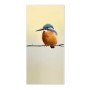 Banjado Magnettafel mit Eisvogel-Motiv. Weiße Magnetwand für Notizen und Fotos, inkl. 4 Magnete.