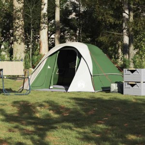 vidaXL Campingzelt 4 Personen Grün Wasserdicht 4009558