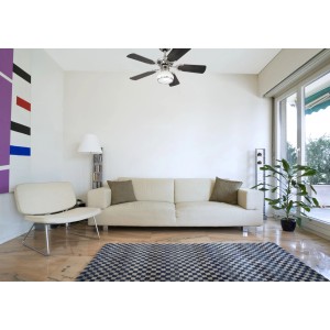 WESTINGHOUSE Deckenventilator Princess Radiance II Zinn, 90 cm, mit Beleuchtung in Wohnraum.