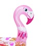 Glitzernder Bestway Schwimmring mit Tierkopf (Flamingo), aufblasbar.