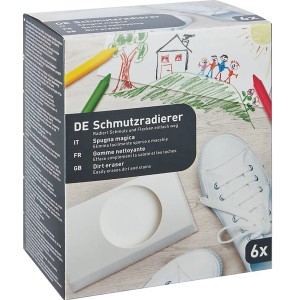 Schmutzradierer 6 Stück