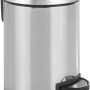 Glänzender Wenko Treteimer Leman aus Edelstahl, 3 Liter, für Bad und Küche.