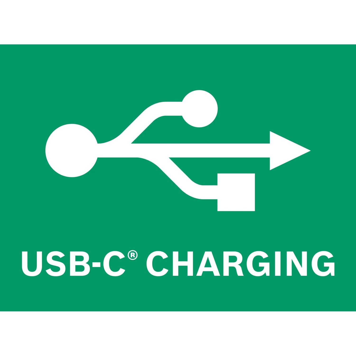 Symbol für USB-C Ladefunktion der Bosch Easy Pump Akku-Druckluftpumpe.