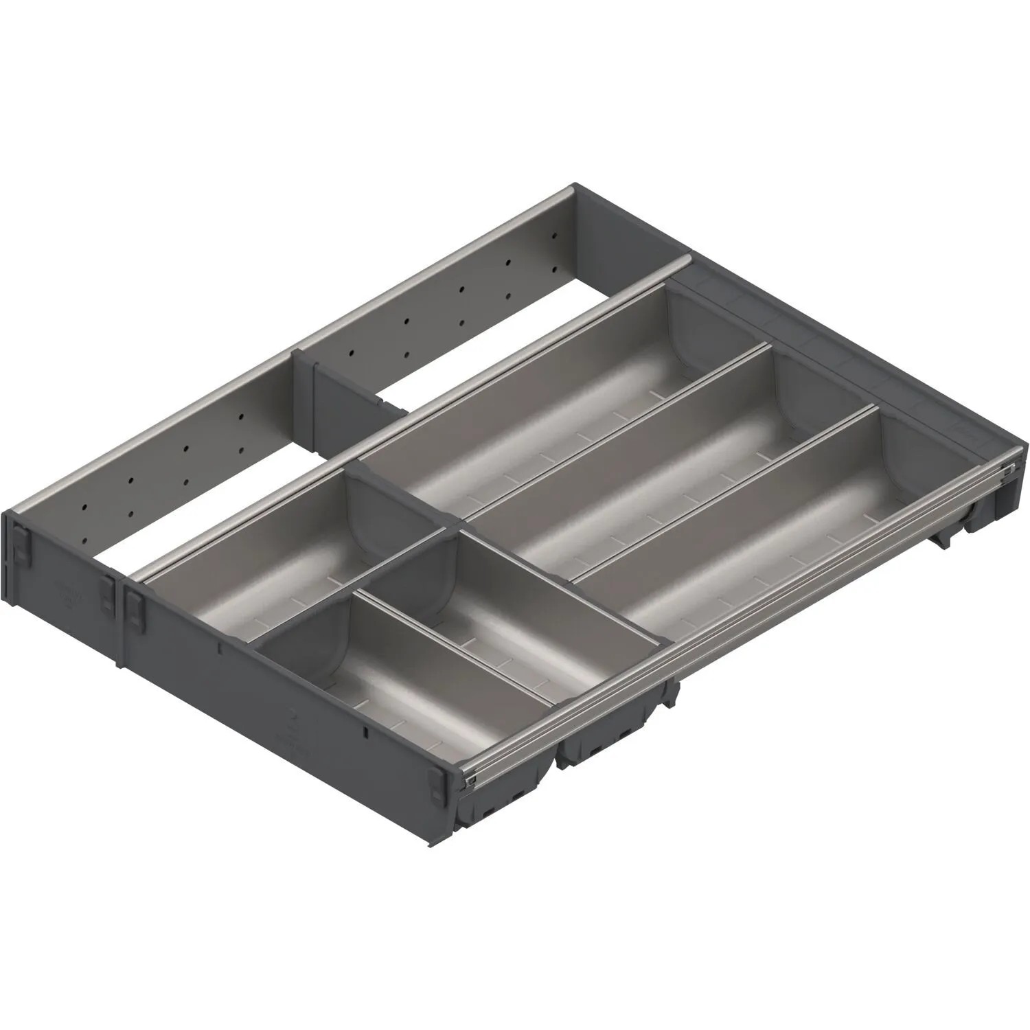 Blum Besteckeinsatz Orga-Line Facheinteilung-Set Zsi.xxxKI4 Nennlänge 500 mm Grau