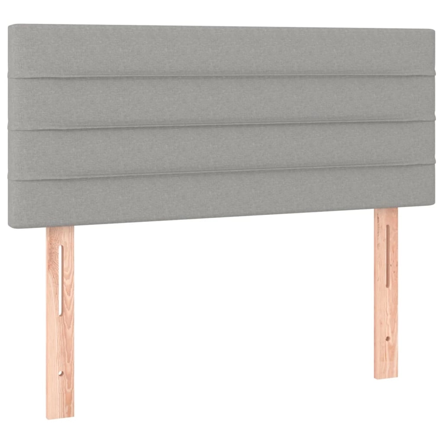 vidaXL LED Kopfteil Hellgrau 80x5x78/88 cm Stoff 3121726