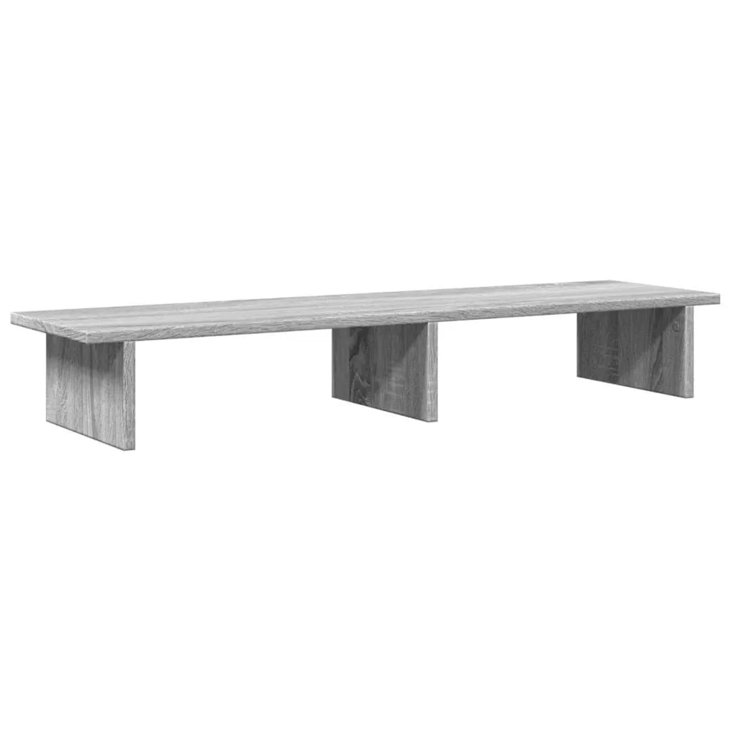 vidaXL Monitorständer Grau Sonoma 100x27x15 cm Holzwerkstoff 854711