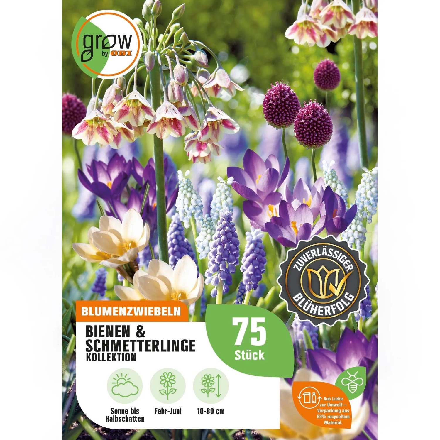 GROW by OBI Bienen- und Schmetterlinge-Kollektion 75 Stück