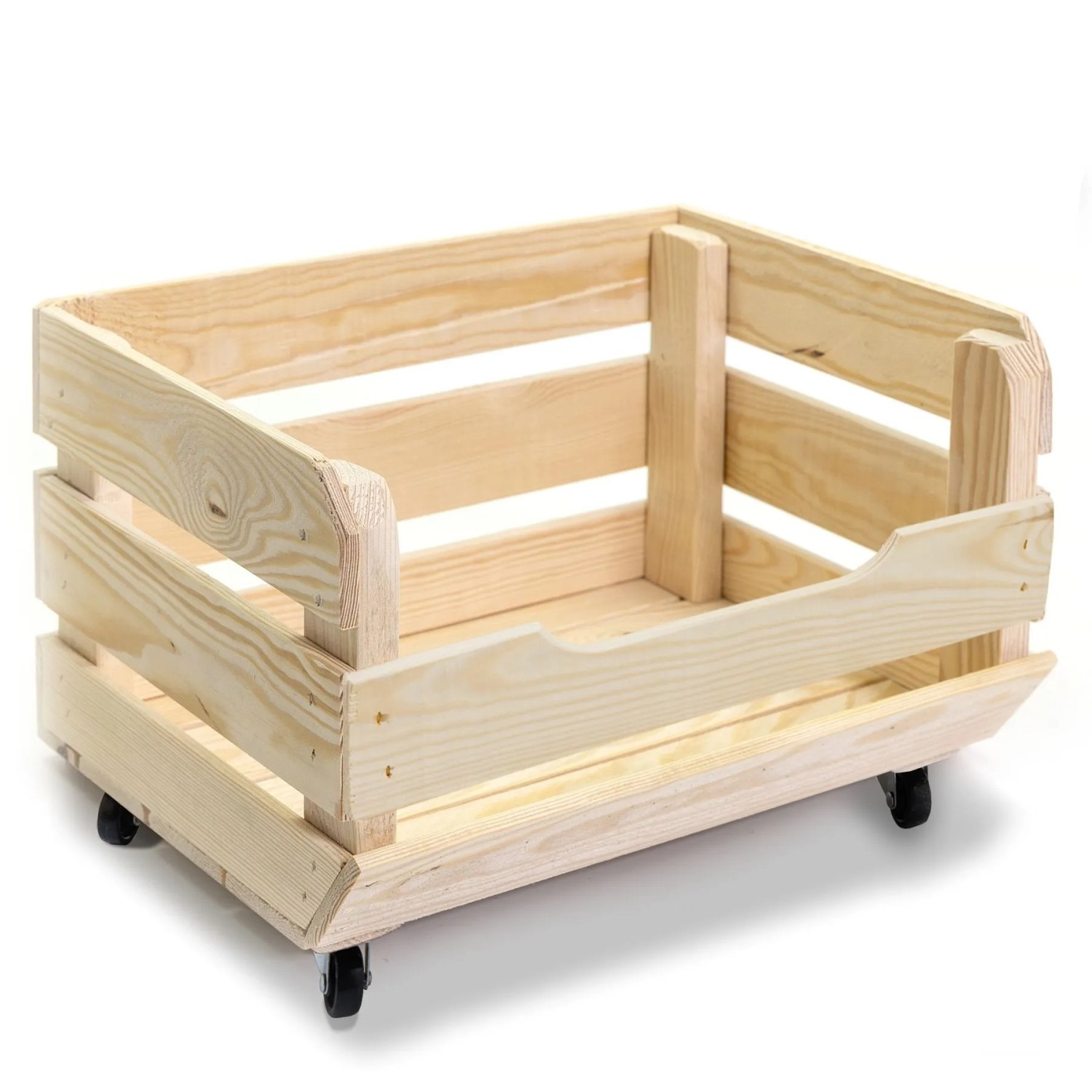 HolzFee Obst- und Gemüsekiste Holz Kartoffelkiste Holzkiste Stapelbar