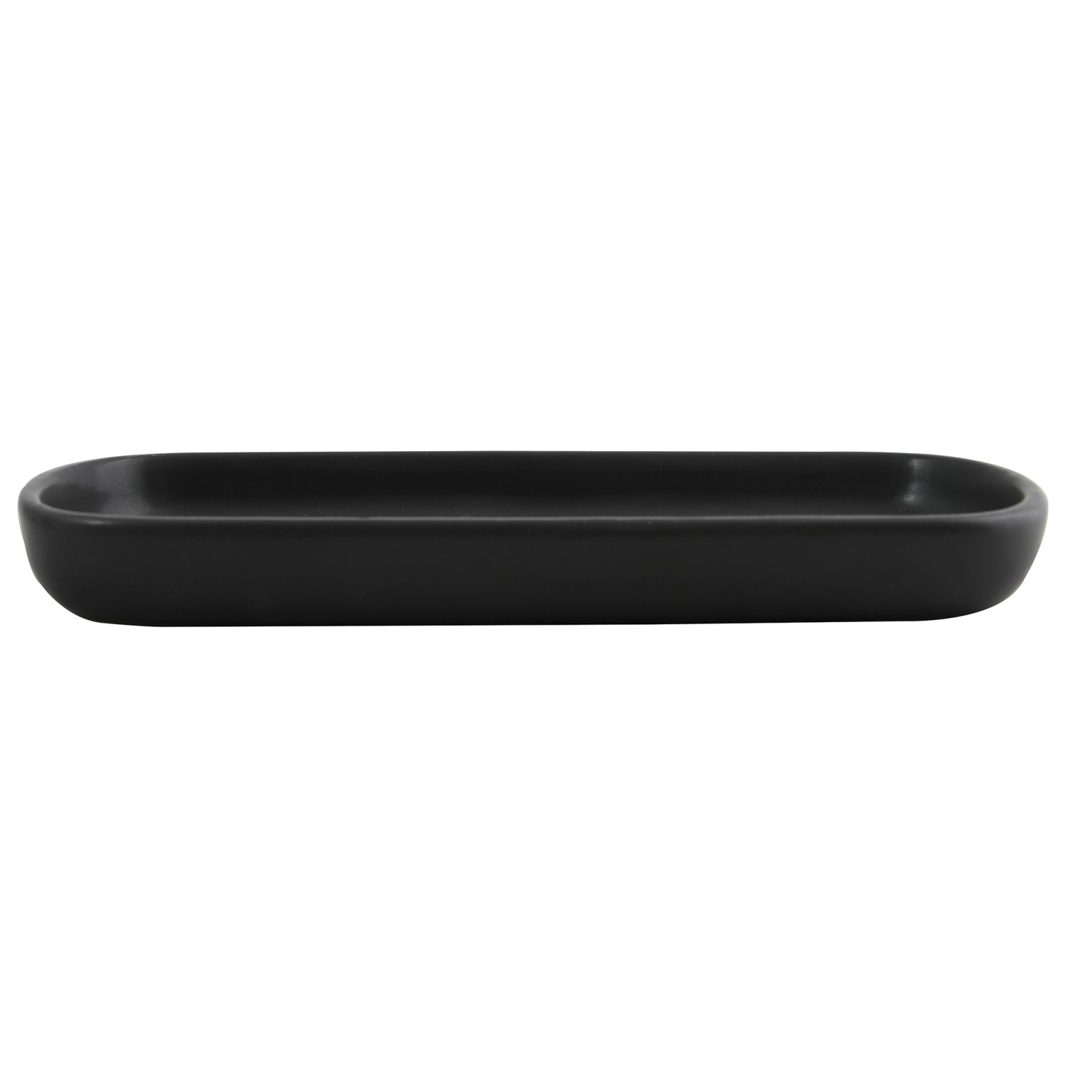 MSV Tablett Maonie Keramik 25,7 cm x 11,5 cm x 2,8 cm Mattschwarz günstig online kaufen