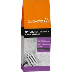Quick-Mix Naturstein-Teppich Abdichtung, 6 kg Sack für Innen- und Außenbereich.