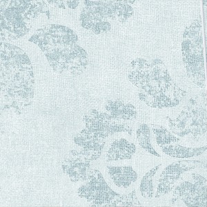 Feinsteinzeug Bodenfliese Urban, 20x20 cm, mit floralem Muster in hellblau.