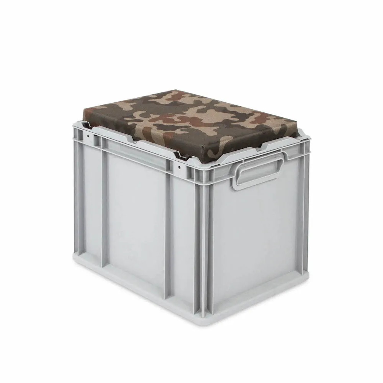 Eurobox NextGen Seat Box Camouflage HxBxT 36,5 x 30 x 40 cm 30 Liter Griffe Geschlossen Eurobehälter Sitzbox Transportbox