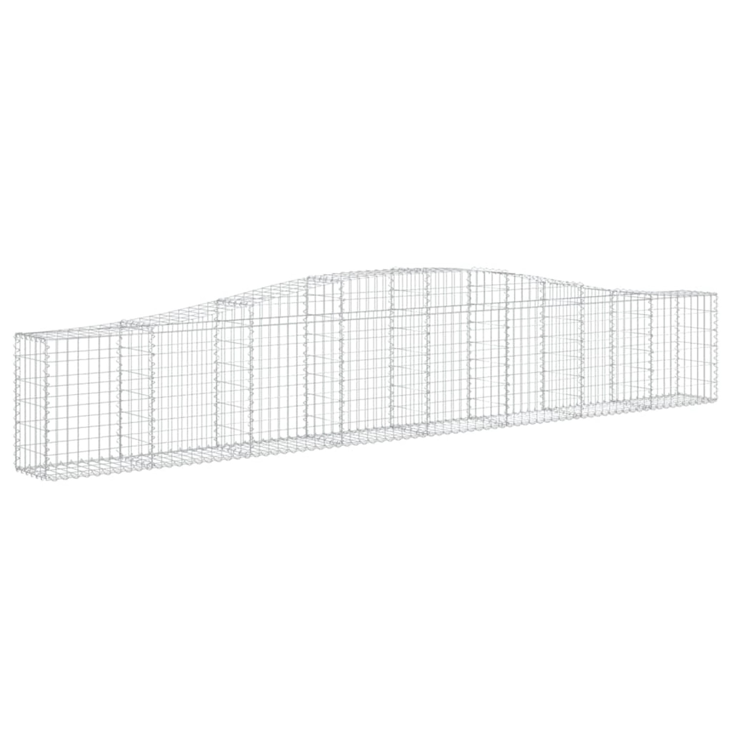 vidaXL Gabionen mit Hochbogen 20 Stk 400x30x60/80 cm Eisen 1562117