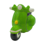 Dekohelden24 Sparfigur Führerschein Spardose Sparbüchse Spardose Rollerführerschein Sparschwein als Roller in Grün aus Keramik L/B/H 20 x 10 x 11 cm_4