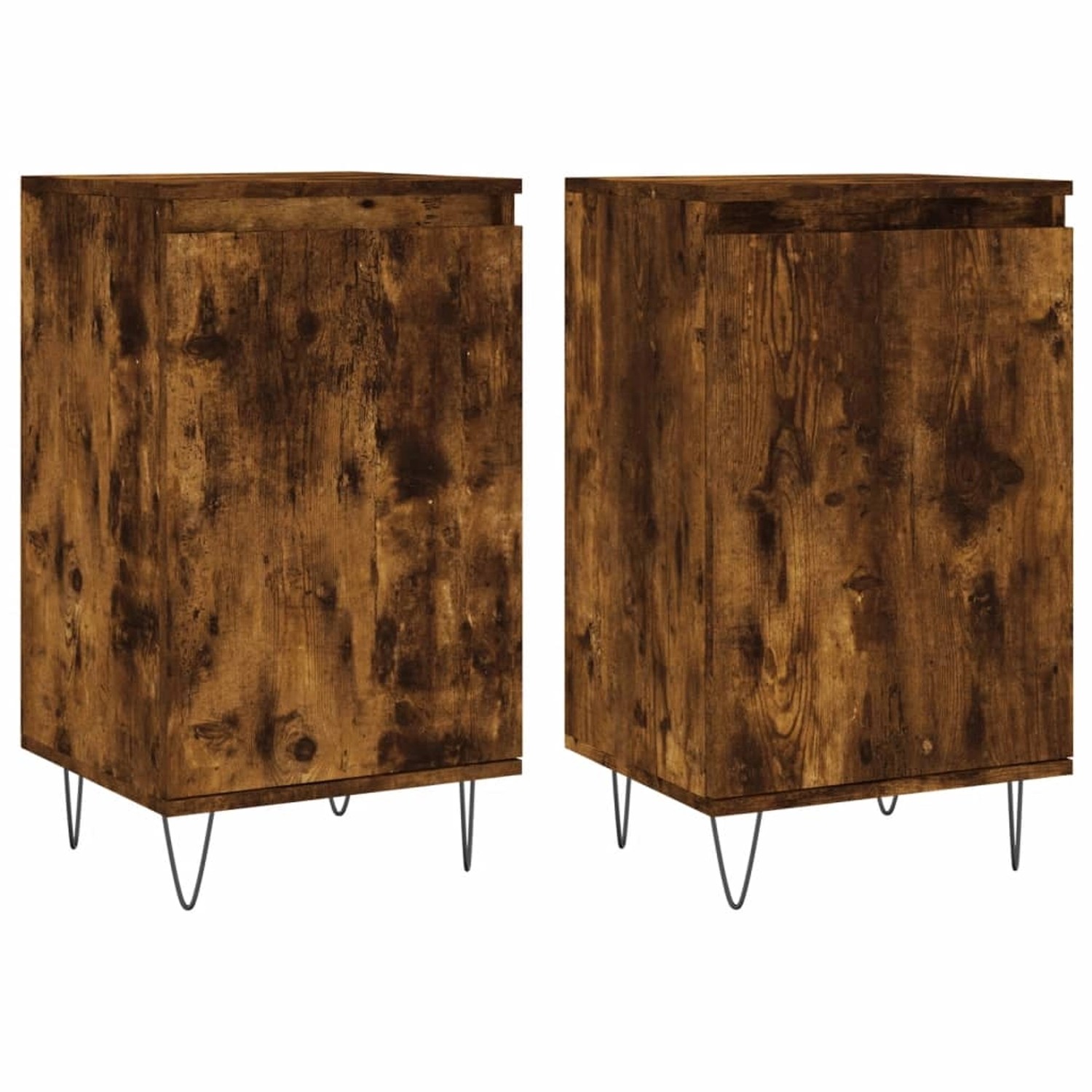 vidaXL Sideboards 2 Stk Räuchereiche 40x35x70 cm Holzwerkstoff 831063 günstig online kaufen