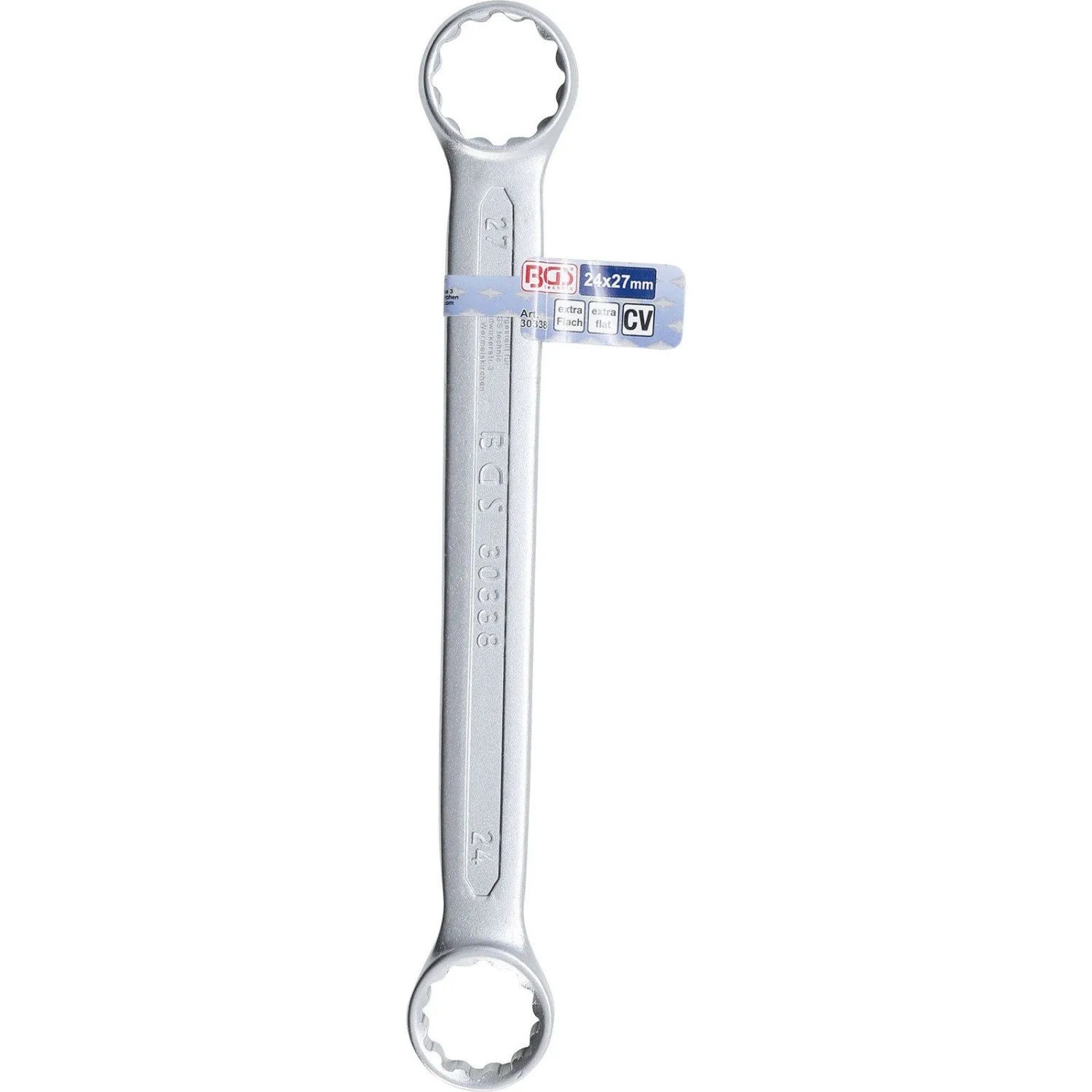 BGS Doppel Ringschlüssel Extra Flach SW 24 X 27 Mm 30338