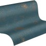A.S. Création Vliestapete Uni Metallic in Blau-Türkis, Rolle mit metallischen Akzenten.