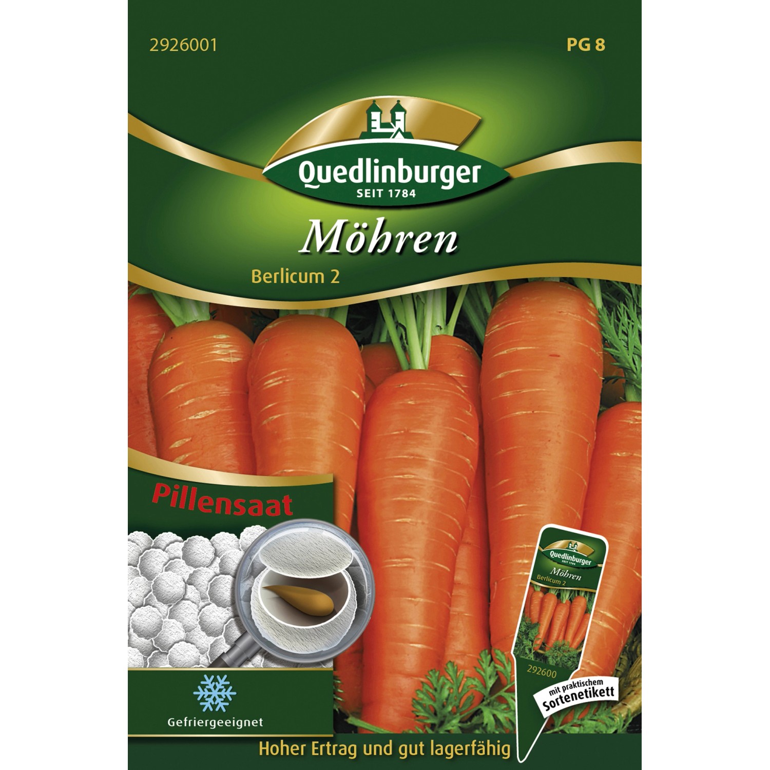 Quedlinburger Pillensaat Möhre ''Berlicum 2'' günstig online kaufen