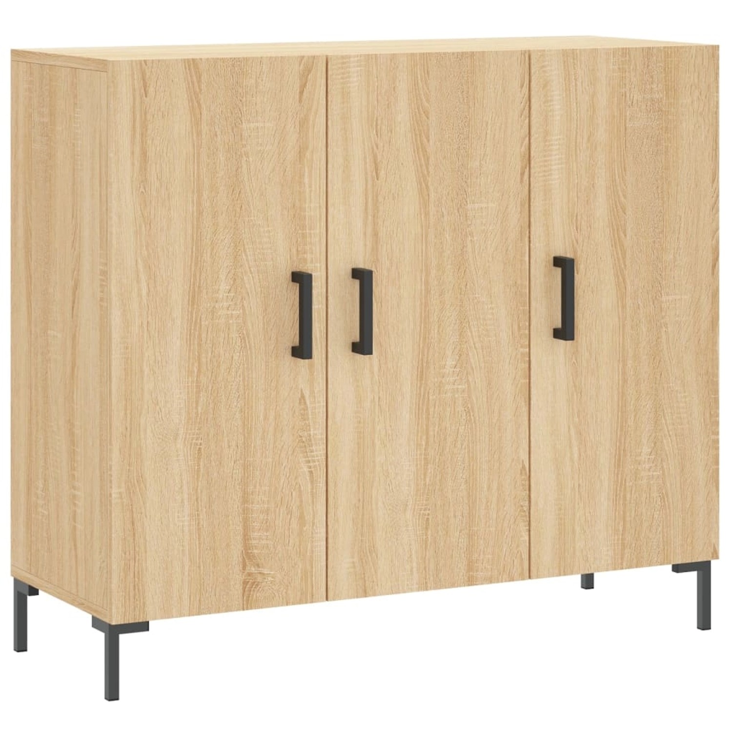 vidaXL Sideboard Sonoma-Eiche 90x34x80 cm Holzwerkstoff 828111