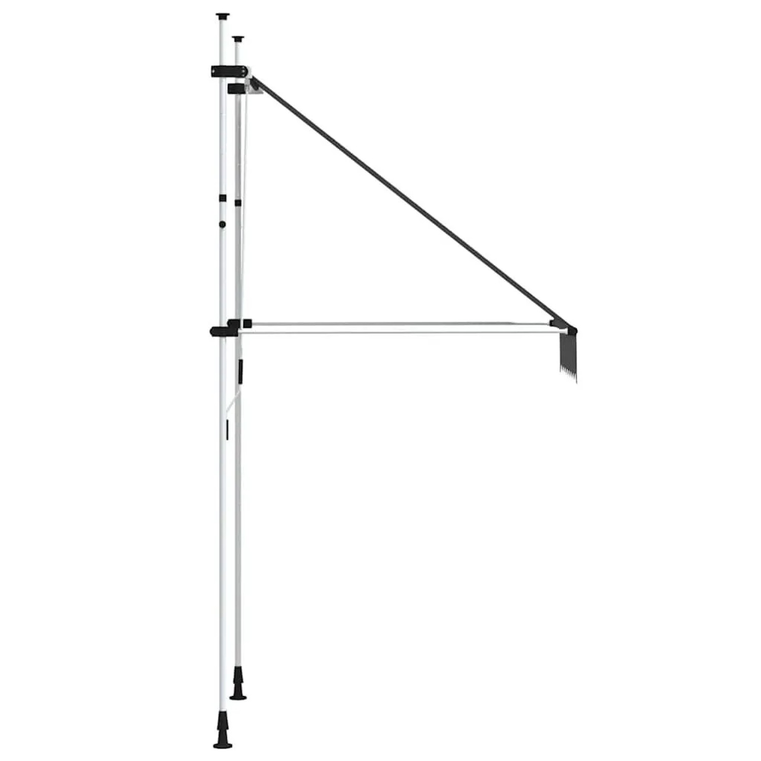 vidaXL Einziehbare Markise Handbetrieben 100 cm Anthrazit 145832_4