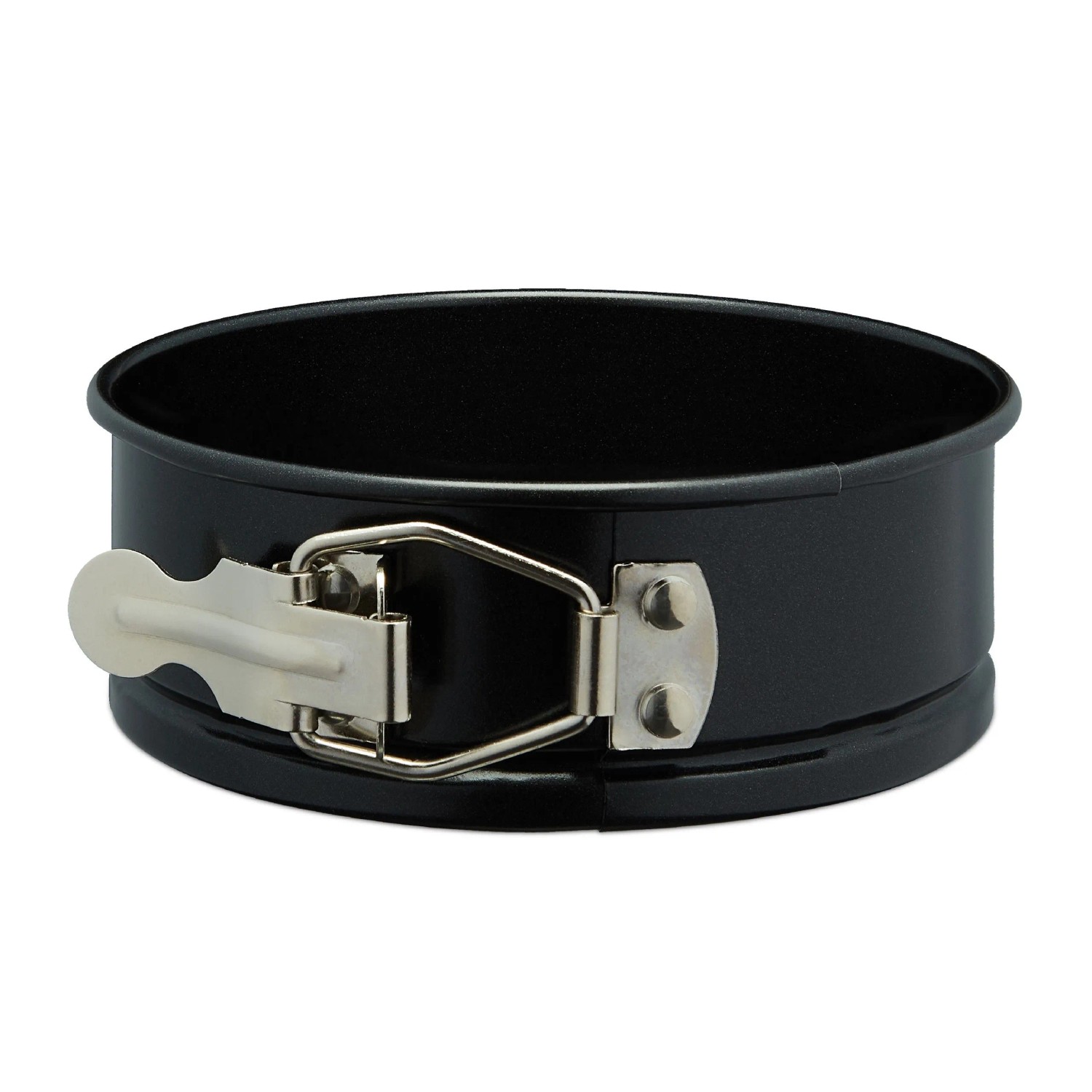 Relaxdays Springformen 5er Set Carbonstahl Schwarz Antihaftbeschichtet Hitzebeständig 4,5 cm x ø 12 cm