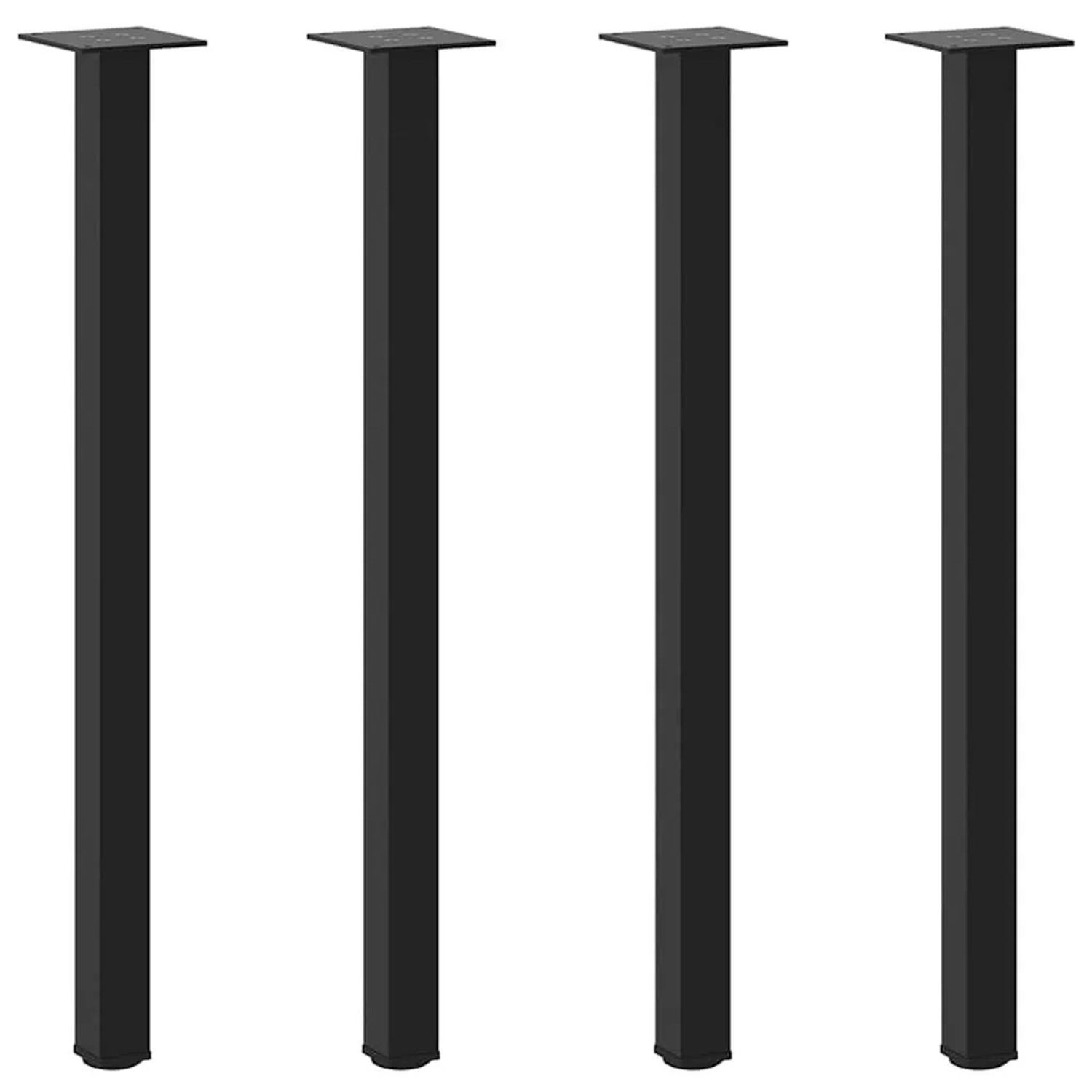 vidaXL Konsolentischbeine 4 Stk Schwarz 72-74 cm Stahl 4012456 günstig online kaufen