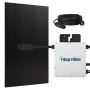 SUNNIVA Balkonkraftwerk 500W mit Wechselrichter, Solarmodul Fullblack und Anschlusskabel.